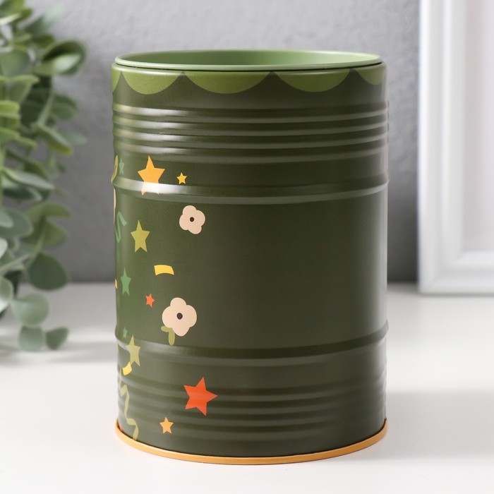 Копилка металл банка "Веселые праздники" МИКС 9х9х12,4 см