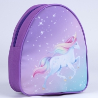 Рюкзак детский для девочки &laquo;Единорог&raquo;, на молнии, цвет фиолетовый
