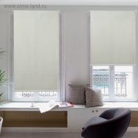 Штора рулонная &laquo;Механика. Блэкаут&raquo;, 100&times;180 см (с учётом креплений 3,5 см), цвет бежевый