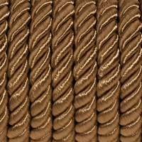 Шнур витой, d = 8 мм, 9 &plusmn; 1 м, цвет кофейный