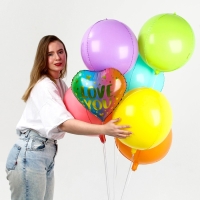 Набор шаров «Я люблю тебя», полимер, фольга набор 7 шт. Набор шаров «Я люблю тебя», полимер, фольга набор 7 шт.