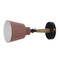 Бра "Алеста" Е27 40Вт розовый 12х10х23 см Бра "Алеста" Е27 40Вт розовый 12х10х23 см