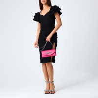 Сумка-клатч на магните, цвет розовый