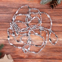 Бусы на ёлку 2,7 м "Бочонки и волна" микс Бусы на ёлку 2,7 м "Бочонки и волна" микс