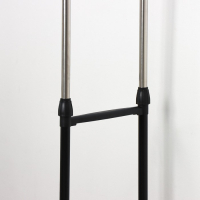 Стойка - вешалка напольная для одежды Доляна, телескопическая, 2 перекладины, 80(145) × 43 × 90(160) см Стойка - вешалка напольная для одежды Доляна, телескопическая, 2 перекладины, 80(145) × 43 × 90(160) см