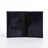 Обложка для паспорта, цвет тёмно-синий