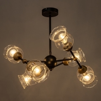 Основание для люстры лофт 6х60Вт Е14 черный Основание для люстры лофт 6х60Вт Е14 черный