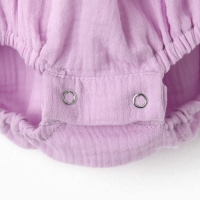 Боди с рюшей Крошка Я "Муслин", рост 74-80 см, цвет лиловый