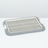 Туалет для собак, 51 х 38 х 3 см, серый