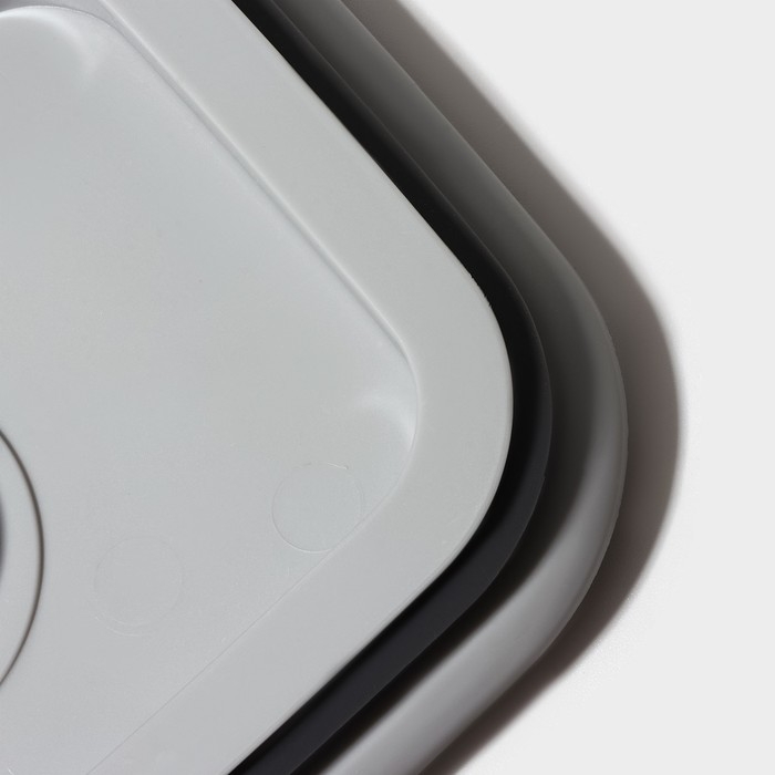 Ланч - бокс с вакуумным клапаном Доляна, 360 мл, 13,8&times;10&times;6,2 см, цвет прозрачный