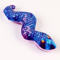 Магнит новогодний мягкий «Змея», синяя Магнит новогодний мягкий «Змея», синяя