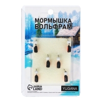 Мормышка Столбик чёрный, красное брюшко + шар белый 1.4 г Мормышка Столбик чёрный, красное брюшко + шар белый 1.4 г