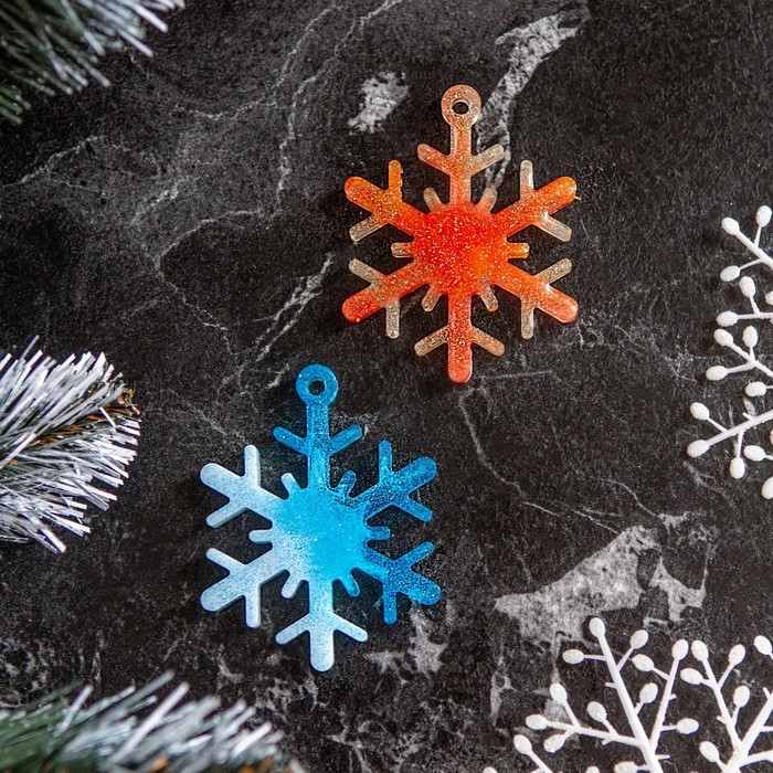 Форма силиконовая универсальная, подвеска &laquo;Снежинка&raquo;