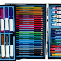 Набор для рисования, в чемоданчике, синий Набор для рисования, в чемоданчике, синий