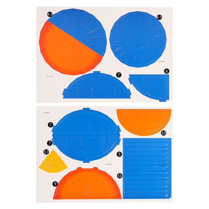 Конструктор из пенокартона «Строение Земли», 40 деталей Конструктор из пенокартона «Строение Земли», 40 деталей