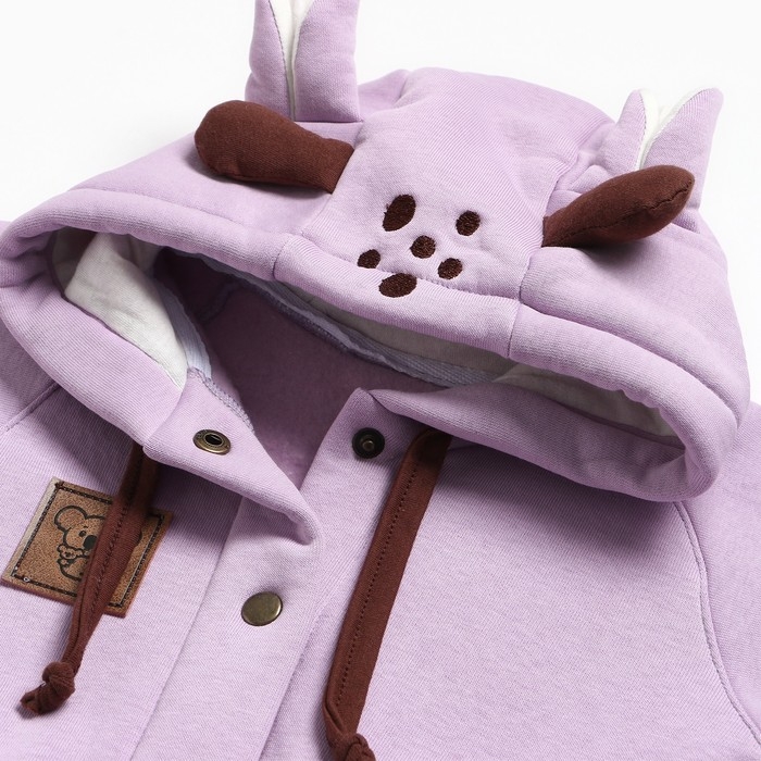 Комплект (кофточка/штанишки) детский НАЧЁС, цвет лаванда, рост 62 см