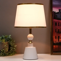 Настольная лампа "Алессандра" E27 40Вт белый 25х25х30 см RISALUX