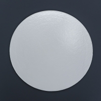 Подложка усиленная, 26 см, серебро-перламутр, 3,2 мм