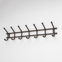 Вешалка настенная «Уют 7», 7 крючков, цвет медный антик Вешалка настенная «Уют 7», 7 крючков, цвет медный антик