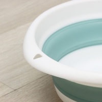 Таз складной &laquo;Флекс&raquo;, 5.5 л, 32.5&times;33&times;4.5 см, цвет морская волна