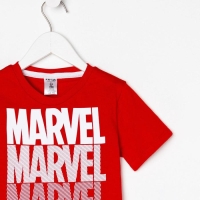 Футболка MARVEL, рост 86-92, красный Футболка MARVEL, рост 86-92, красный