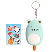 Игрушка-сюрприз новогодний &laquo;Мяк-жмяк&raquo; в мороженке, МИКС