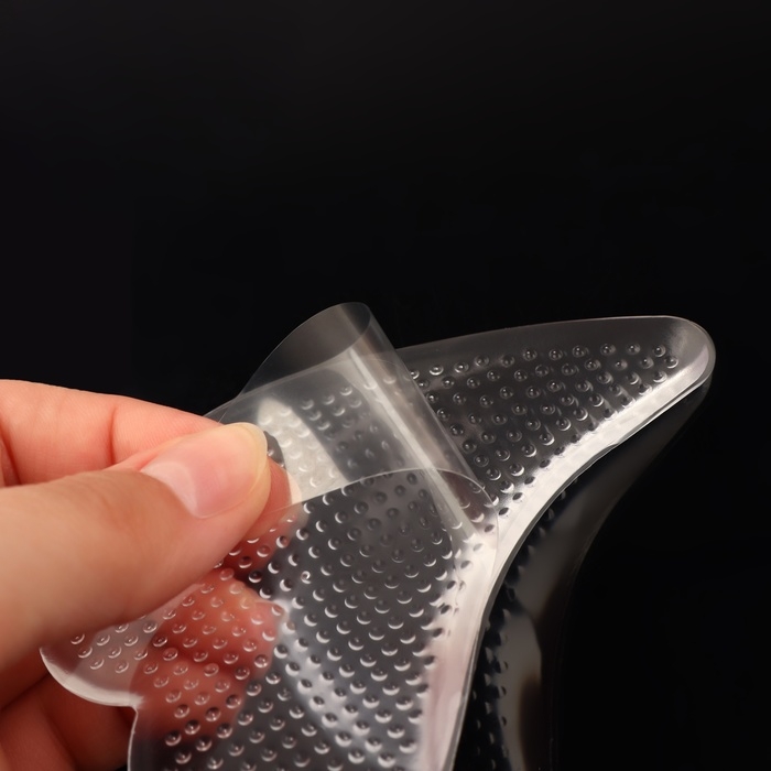 Супинаторы для обуви, на клеевой основе, силиконовые, 10 &times; 7 см, пара, цвет прозрачный