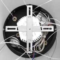 Светильник BayerLux "Кольца" LED 120Вт чёрно-золотой 47х8х93 см