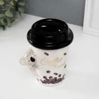 Копилка керамика "Коала с кофе" 10,2х12,8х14,2 см Копилка керамика "Коала с кофе" 10,2х12,8х14,2 см