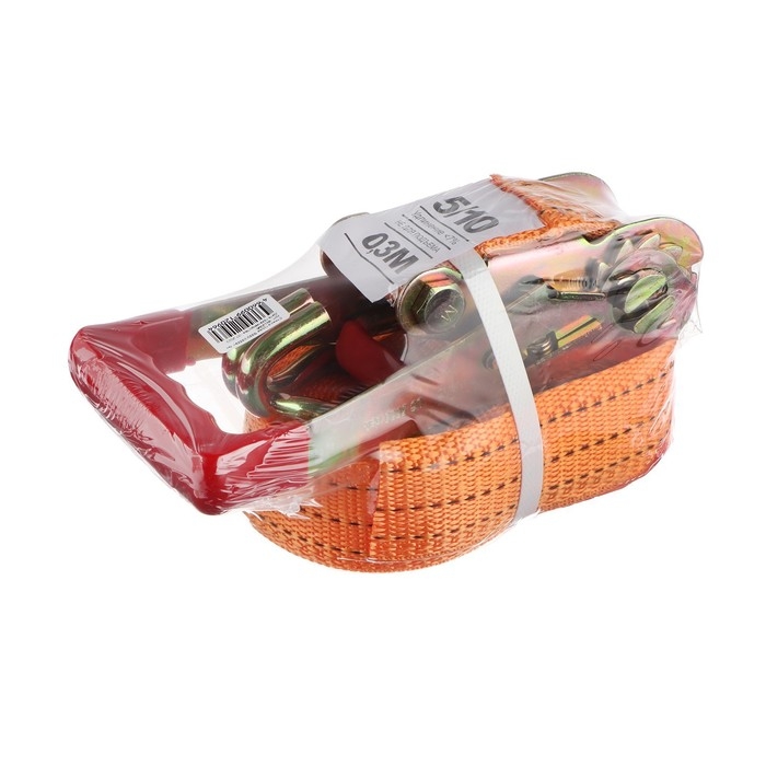 Стяжка груза TORSO с механизмом 230 мм, ширина ленты 50 мм, нагрузка 5/10 т, длина 6 м