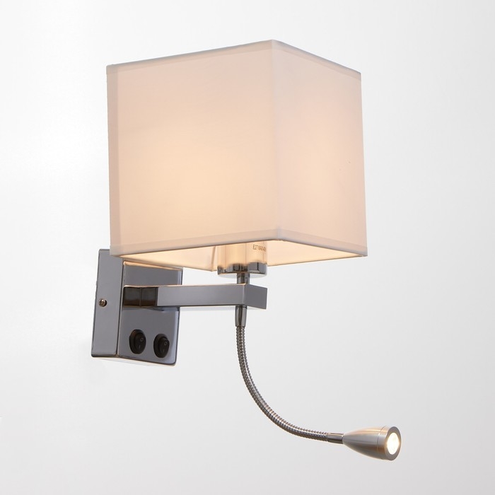 Бра 2236/1WT E27 40Вт бело-хромовый 17х21х45 см Бра 2236/1WT E27 40Вт бело-хромовый 17х21х45 см