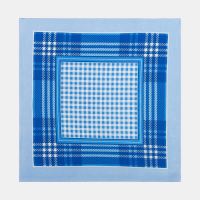 Платки носовые мужские Этель 30*30 см,(набор 12 шт,) цв.Голубой, рис. МИКС 100% хл