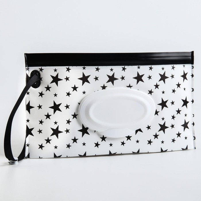 Контейнер для салфеток с петелькой «Звезды на белом», цвет МИКС Контейнер для салфеток с петелькой «Звезды на белом», цвет МИКС