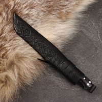 Нож Пчак Шархон - Чирчик, ёрма, оргстекло, гарда олово, ШХ-15 (12-13см) Нож Пчак Шархон - Чирчик, ёрма, оргстекло, гарда олово, ШХ-15 (12-13см)