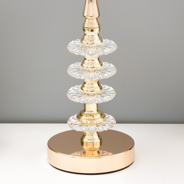 Лампа настольная "Бирма" 1x60Вт E27 золото 20х20х40см