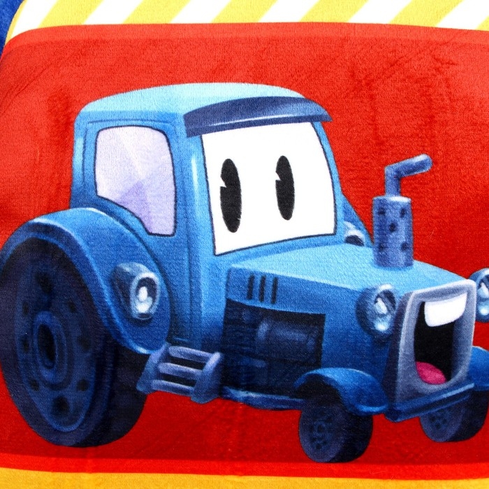 Рюкзак детский плюшевый для мальчика &laquo;Трактор&raquo;, 23 &times; 23 &times; 7 см