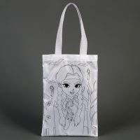 Сумка-шопер, раскраска &laquo;Девочка с косичками&raquo;, 32 х 23 см