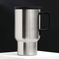 Термокружка, 450 мл, Автомобильная «Настоящий герой», сохраняет тепло 3 ч, с подогревом от прикуривателя Термокружка, 450 мл, Автомобильная «Настоящий герой», сохраняет тепло 3 ч, с подогревом от прикуривателя