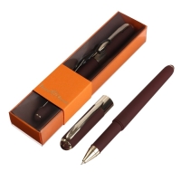 Ручка шариковая, 0.5 мм, Bruno Visconti MONACO, стержень синий, корпус коричневый, в футляре Ручка шариковая, 0.5 мм, Bruno Visconti MONACO, стержень синий, корпус коричневый, в футляре