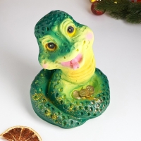 Новый год. Символ 2025. Копилка "Змея с монетами" 16х15х17см, цветная Новый год. Символ 2025. Копилка "Змея с монетами" 16х15х17см, цветная