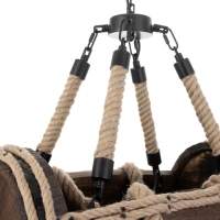 Люстра "Бочка" 7хЕ27 40Вт черный 41х33х30 см