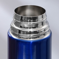 Термос Mode Forrest, рельефный, 500 мл, синий, сохраняет тепло 10-12 ч