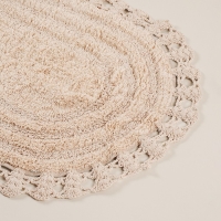 Ковер для ванны SL Home, хлопок, 60&times;90 см, цвет белый