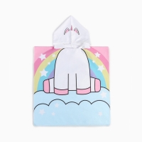 Полотенце-пончо детский LoveLife "Единорог" 60х120 см, 100% пэ, 225 г/м2 Полотенце-пончо детский LoveLife "Единорог" 60х120 см, 100% пэ, 225 г/м2