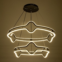 Светильник "Холтерина" LED 320Вт 3000-6000К черный 70х70х15см BayerLux