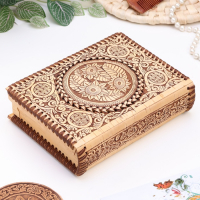 Шкатулка-книжка "Подсолнухи", береста Шкатулка-книжка "Подсолнухи", береста