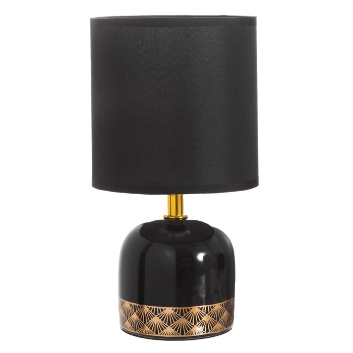 Лампа настольная Лампа настольная "Иоланда" 1х40Вт Е14 черный 13х13х25см