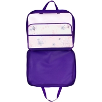 Папка для труда А4, 335 х 260 х 60 мм, с ручками, текстильная, ПВХ, ПТР-111 "Цветы и бабочки"