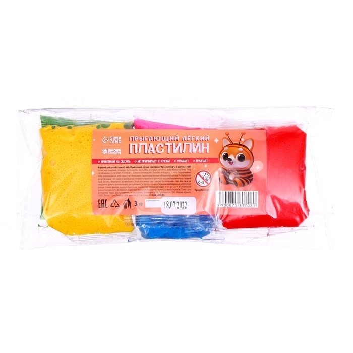 Набор &laquo;Воздушный пластилин&raquo;, 6 цв