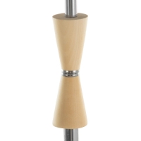 Торшер "Клаудия" 1х15Вт Е27 со столиком хром 29х29х150см